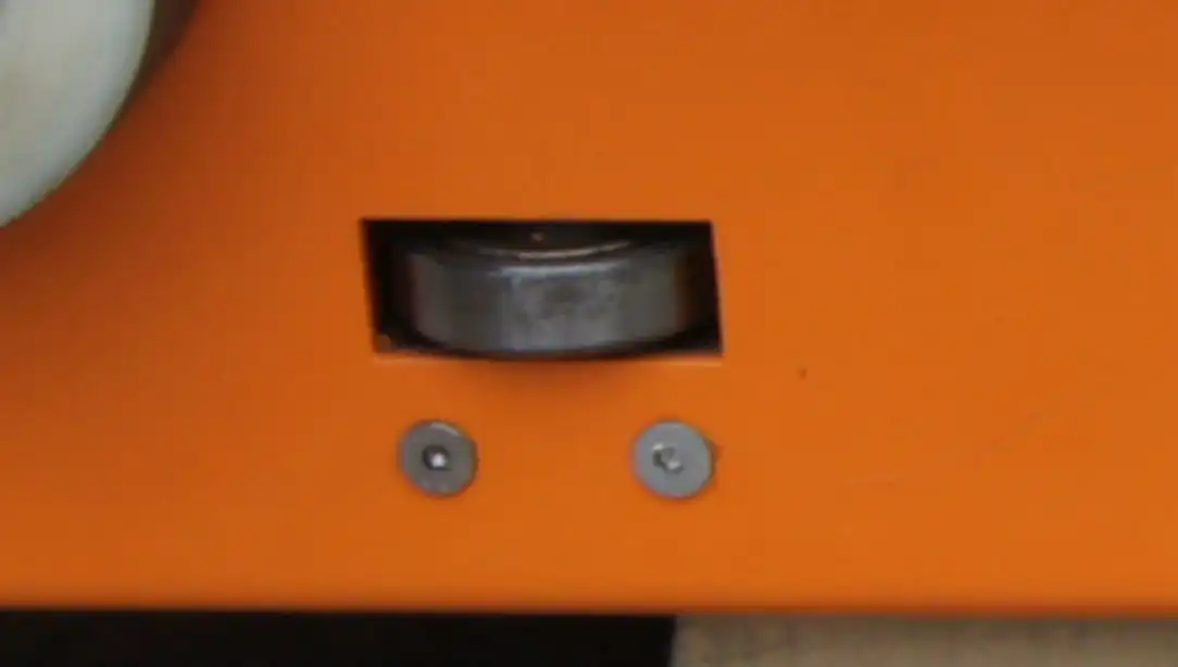 Guide Wheels to centers Pallet Shuttle within a channel.